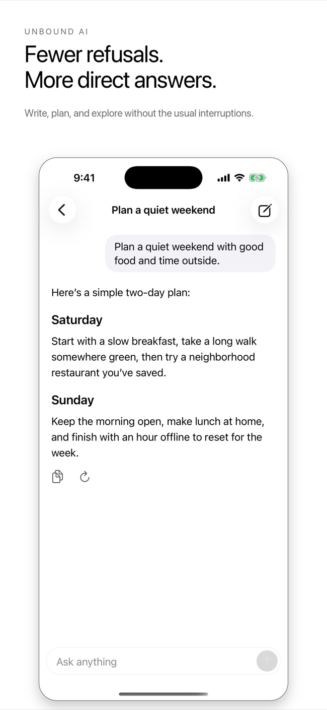 Unbound AI screenshot: 02 write plan explore